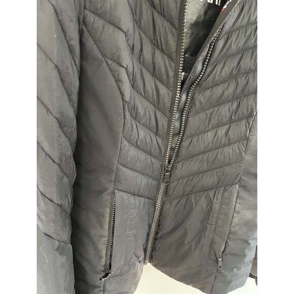 Pajar Women M Black Quilted Ski Puffer Jacket Reflective Hood Outdoor Streetwear - Picture 3 of 10